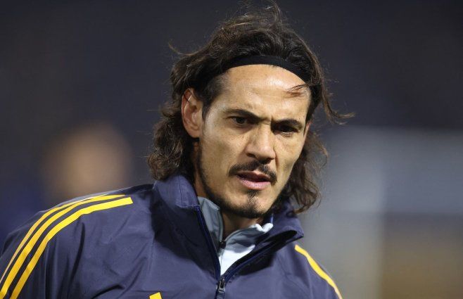 Foto: AFP. Edison Cavani, jugador de Boca Jrs.