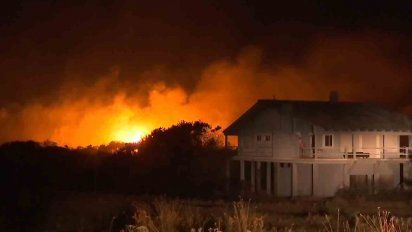 Imagen tomada en la noche del martes en Santa Isabel