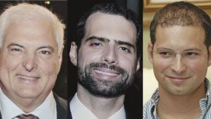 El expresidente Martinelli y sus hijos&nbsp;Ricardo Alberto y Luis Enrique Martinelli. Los jóvenes fueron detenidos acusados de recibir coimas de Odebrecht a través de empresas radicadas en Belice. Se estima que recibieron entre 30 y 50 millones de dólares a cambio de obras en Panamá