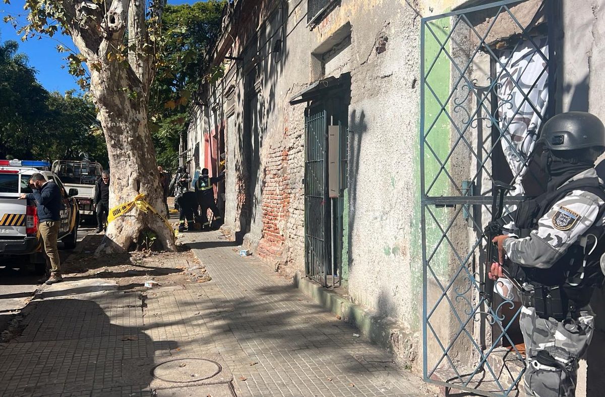 Foto: Subrayado. Boca de drogas tapiada en Villa Española. Foto: Subrayado. Boca de drogas tapiada en Villa Española.