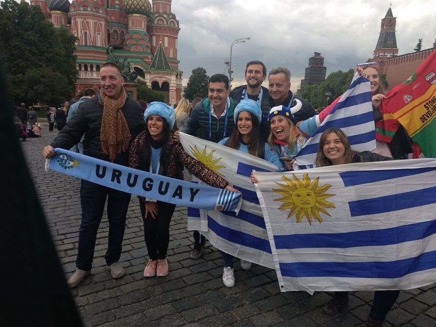 Hinchas Uruguay Rusia Mundial 2018