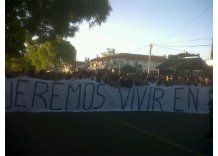 Multitudinaria marcha en Carrasco reclamó por más seguridad