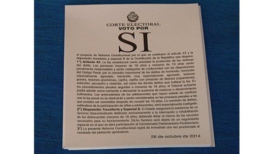 Comisión para Vivir en Paz presentó papeleta del “Sí a la baja”