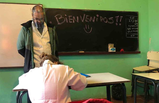 Llegó la primera alumna a la Escuela Rural 128 de Canelones