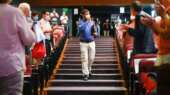 en celebracion de 51 anos del fa, pereira fue proclamado presidente de la fuerza politica