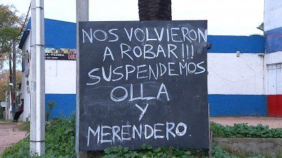 merendero y olla popular en paso de la arena sufrio noveno robo en tres meses