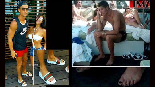 ronaldo uñas pintadas