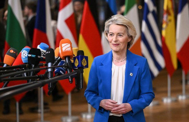 Ursula von der Leyen, presidenta de la Comisión Europea. Foto: AFP