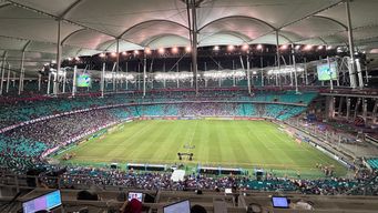 nacional, ultimo en la tabla, visita a bahia en busca de sumar unidades por copa libertadores