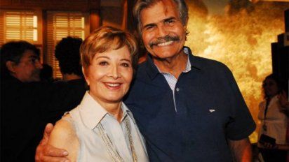 Tarcisio Meira y su esposa Gloria Meneses en 2008