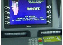 Un 7% de los cajeros automáticos de Banred están sin plata