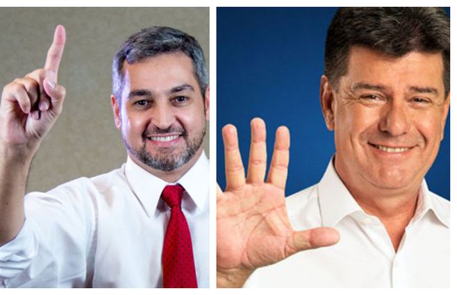 Mario Abdo y Efraín Alegre