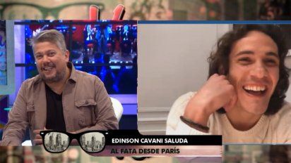 edinson cavani sorprendio al fata delgado en vivila otra vez