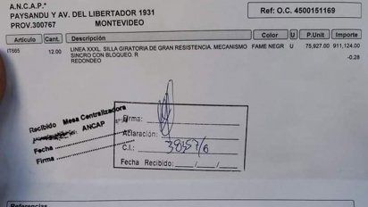 ancap gasto mas de un millon de pesos en 12 sillas y explico por que son tan caras