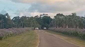 La estancia que fue asaltada por delincuentes en Rocha. 