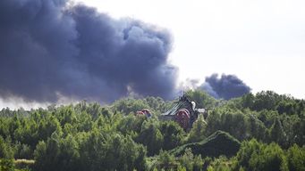 Incencio en el Tomorrowland. Foto: AFP