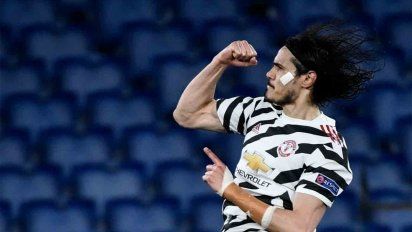 cavani anoto dos goles y el manchester sera finalista de la europa league