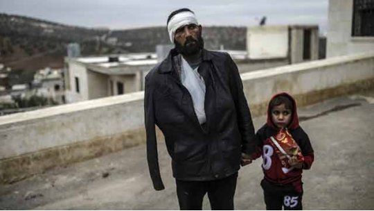 padre e hijo siria alepo