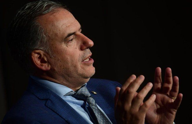 Orsi en la entrevista con Búsqueda: Foto: FocoUy