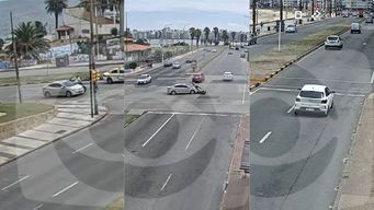Imágenes de cámaras de tránsito captaron el ataque a balazos en la rambla del Buceo.