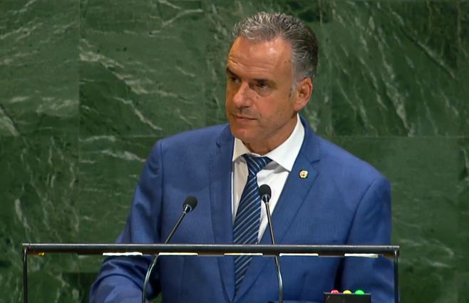 Orsi en la Asamblea General de la ONU del 2025. 