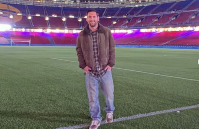 Messi en el Camp Nou. Foto: Messi en Instagram.