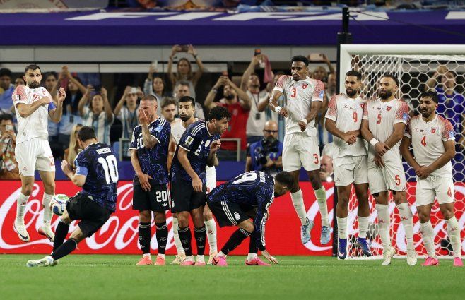 Foto: AFP. Lionel Messi volvió a marcar ante Jordania.