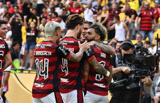 Flamengo Campeón de la Copa Libertadores. Foto: Ariel Ochoa, API / FocoUy