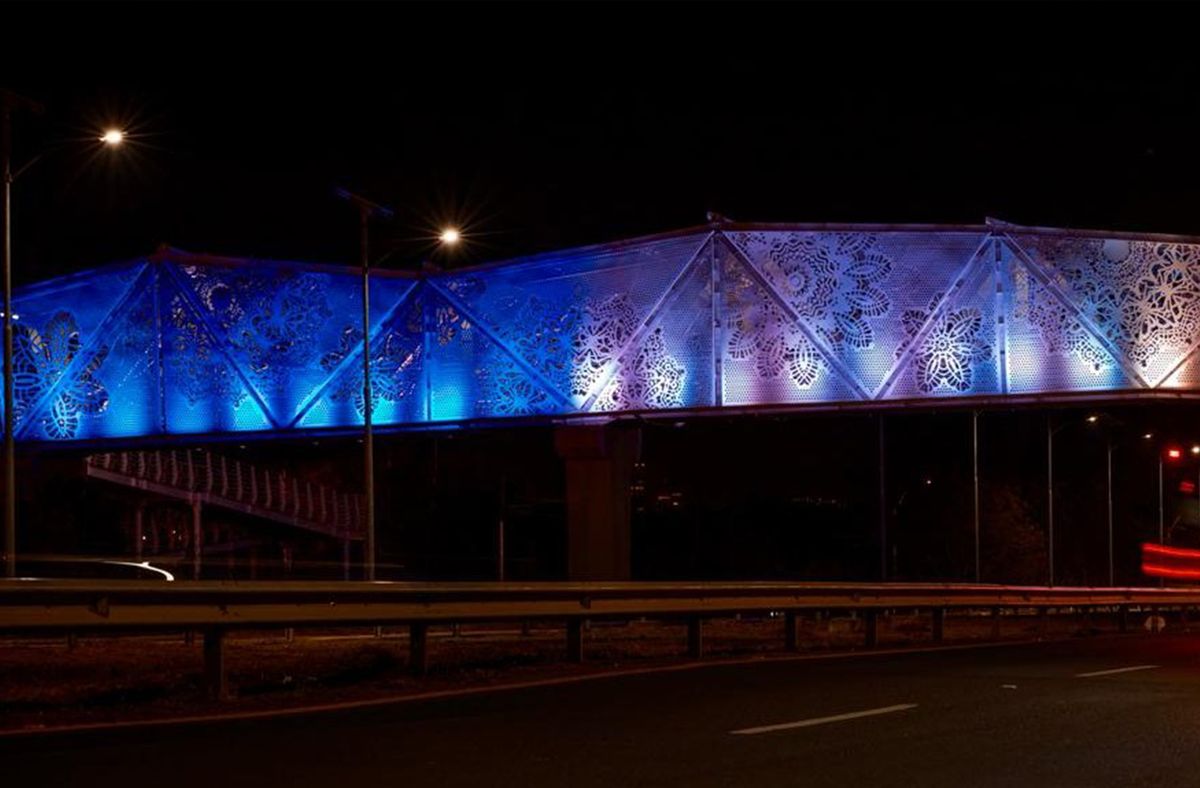 Pasarela Peatonal Parque Ñu Guazú-Humberto Rubín en Paraguay. Foto: Twitter MRREE