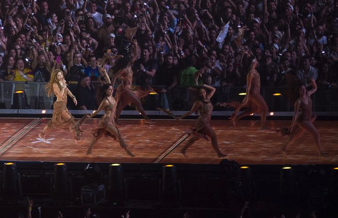Shakira en Río de Janeiro. Foto: AFP