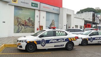 delincuente con una replica de pistola asalto local de ropa de avenida italia y fue detenido en malvin norte