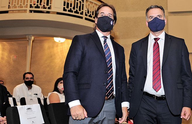 Lacalle visitó a Orsi, un gesto político que no pasó inadvertido. El frenteamplista asumió su segundo gobierno departamental y es un eventual presidenciable para las próximas elecciones junto a Carolina Cosse, intendenta de Montevideo
