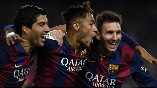 Suárez Neymar y Messi