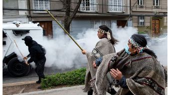 Mapuches resisten en Bio Bio y Araucanía. Foto: AFP