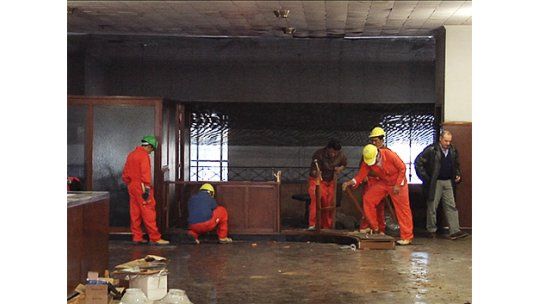 Presos comenzaron trabajos en sede de víctimas de la delincuencia