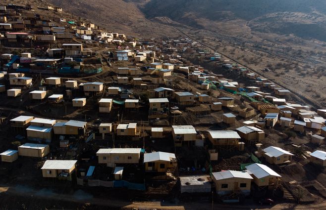 Imagen de archivo de AFP de la localidad de Lampa, en Santiago de Chile. 