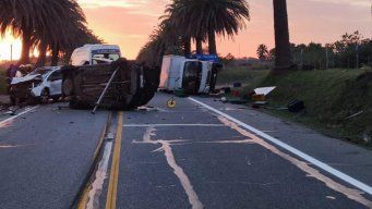 Foto: Policía Caminera. El accidente ocurrió sobre la hora 6:30 de este lunes.