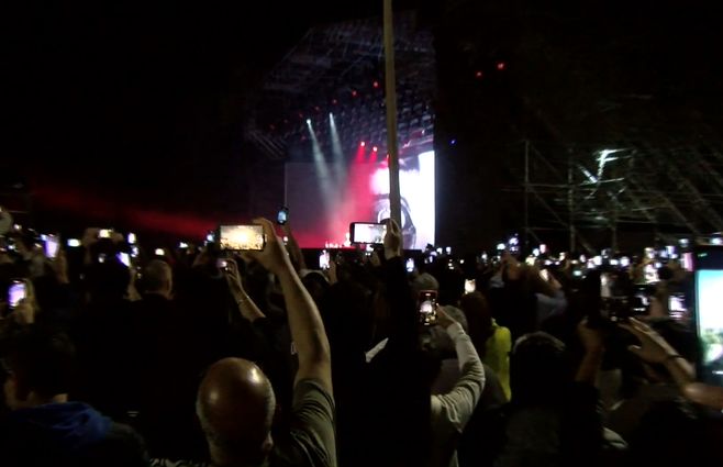 El show de David Guetta en Punta del Este, 2 de enero de 2023.