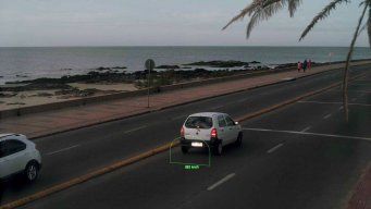 Una de las multas colocadas con el radar de la rambla de Punta Gorda. Fue a las 6:30 de la mañana del martes 25, a 83 km/h.