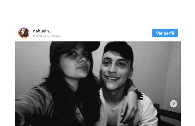 Nahuel le envió un mensaje a su novia Agustina por Instagram