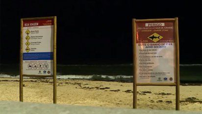 Playa donde fue atacado Pablo Diego Inácio de Melo.