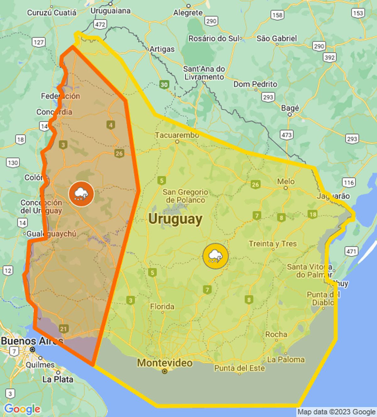 Alerta Naranja Y Amarilla De Meteorología Por Persistencia De Tormentas ...