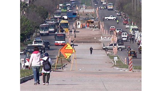 Se reanudaron las obras en el Corredor General Flores
