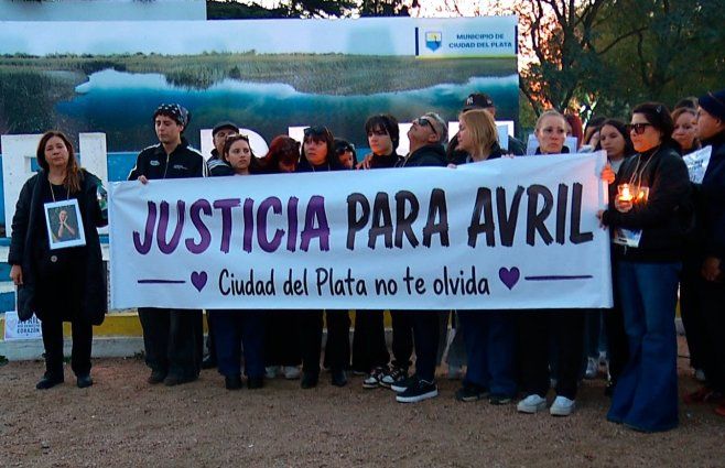 Foto: Subrayado. Movilización por Avril en Ciudad del Plata el 27 de junio de 2026.