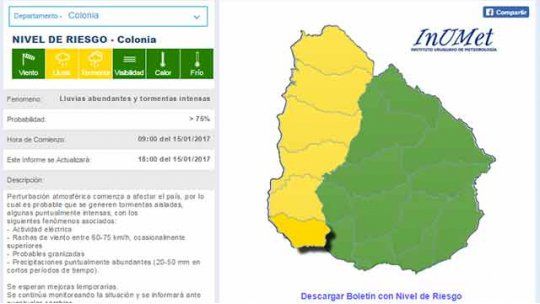 alerta amarilla