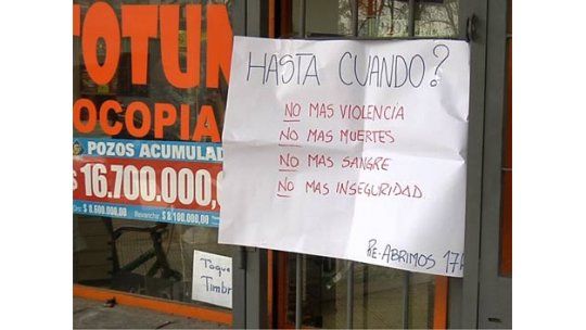 Paro comercial por inseguridad continúa: será de 13 a 14 horas