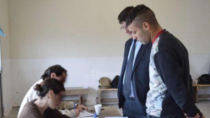 Foto: Santiago Méndez en el momento de quedar libre (Agesor).