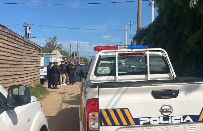 Foto: Subrayado. Escena del homicidio, en Marconi.