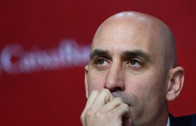 Luis Rubiales, sancionado por la FIFA. Foto: AFP.