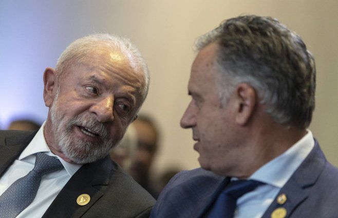Foto: Lula da Silva en X. El mandatario brasileño se encontró con Yamandú Orsi en la Celac.